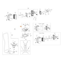 Brushcutter tank models BCH40BP BCH400S ORIGINAL EMAK 61452050R