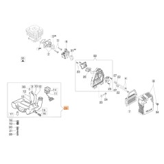 Brushcutter tank models SPARTA441BP ORIGINAL EMAK 61390015AR