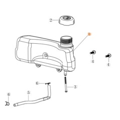 Rasenmähertank Modelle G53TKE G48TKE ORIGINAL EMAK L66151967