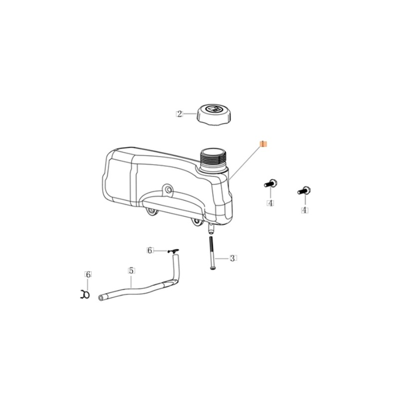 Rasenmähertank Modelle G53TKE G48TKE ORIGINAL EMAK L66151967