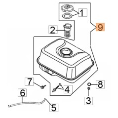 Depósito de limpiador a presión modelos PWX200C ORIGINAL EMAK L66150627