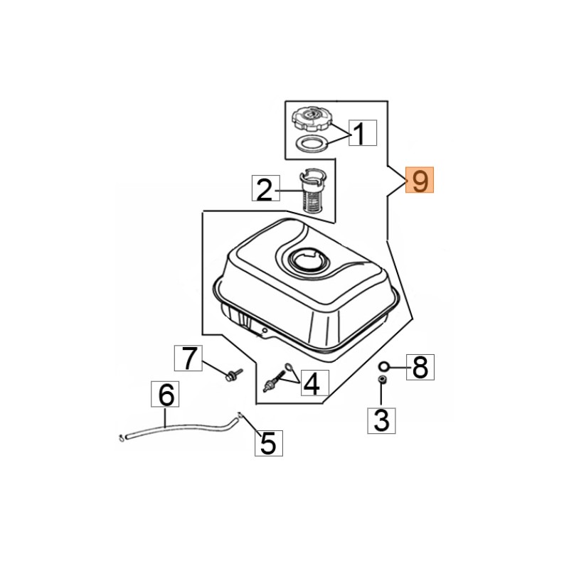 Depósito de limpiador a presión modelos PWX200C ORIGINAL EMAK L66150627