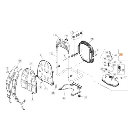 Atomizador de depósito modelos MB900 ORIGINAL EMAK CFI0G40712 | Newgardenstore.eu