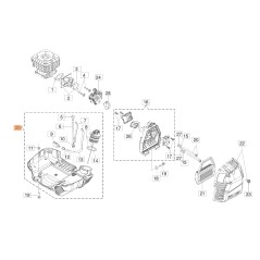 Brushcutter tank models BC400S ORIGINAL EMAK 61420008R