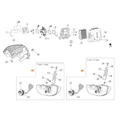 Depósito cortasetos modelos HC246P HC247P ORIGINAL EMAK 58090100B