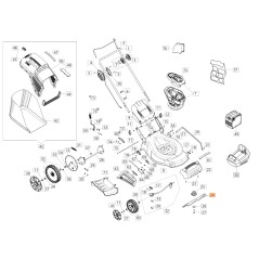 Mulchmesser Mähwerk Modelle Gi48P Gi48T ORIGINAL EMAK 54110015R