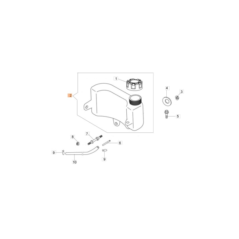 Rasenmähertank Modelle G44PK G44TK ORIGINAL EMAK L66150436