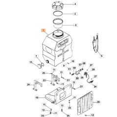Serbatoio macchina per irrorazione modelli SP126 ORIGINALE EMAK S0001000 | Newgardenstore.eu