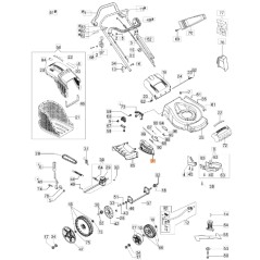 Porte de tondeuse à gazon modèles G53TBX G53THX ORIGINAL EMAK 66070914AR | Newgardenstore.eu