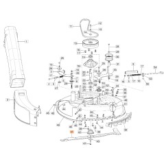 Blade mulching lawn tractor mower models MISTRAL ORIGINAL EMAK 68130080R