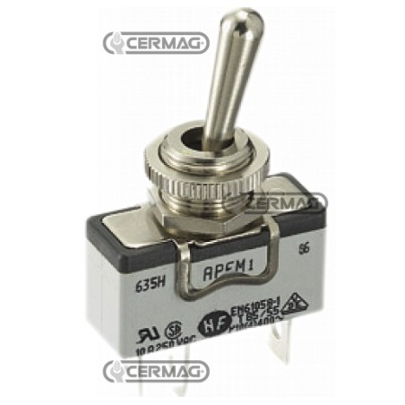 Single-pole toggle switch with 2 faston OFF-ON connections 250V 15A 35921 | Newgardenstore.eu