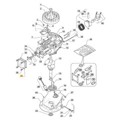 Couvercle de soupape de tondeuse à gazon AL541A ORIGINAL STIGA 118550891/0 | Newgardenstore.eu