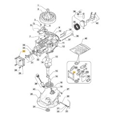 Guarnizione coperchio valvole tosaerba modelli AL345 ORIGINALE STIGA 118550892/0