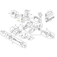 Réservoir d'huile tronçonneuse modèles MCS40Li ORIGINAL STIGA 118810945/0 | Newgardenstore.eu