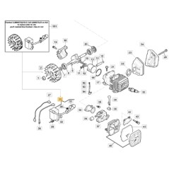 Bobina elettronica motosega modelli 2525 A2500 ORIGINALE STIGA 118805204/0 | Newgardenstore.eu