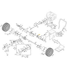 Schneepflug Kettenrad Modelle ST4262P ORIGINAL STIGA 118820118/0