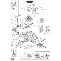 Colector de admisión para tractor de césped ORIGINAL STIGA 118550320/1 | Newgardenstore.eu