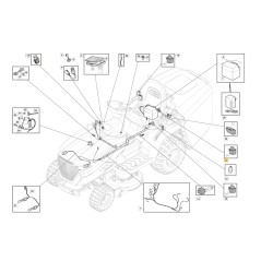 Microinterruptor asiento tractor modelos 1330M ORIGINAL STIGA 119410633/0