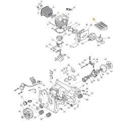 Filtre à air pour tronçonneuse modèles A4500 A505 ORIGINAL STIGA 118550574/0