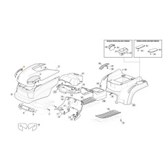 Right headlight faceplate lawn tractor models 11430H ORIGINAL STIGA 325410901/0 | Newgardenstore.eu