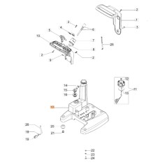 Moteur pompe réservoir modèles WP30 WP300 ORIGINAL EMAK 55020081R