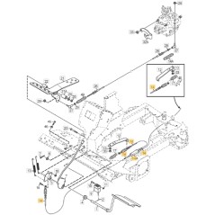 Câble frein moteur roue fendue ORIGINAL STIGA 1137-1137-01 | Newgardenstore.eu