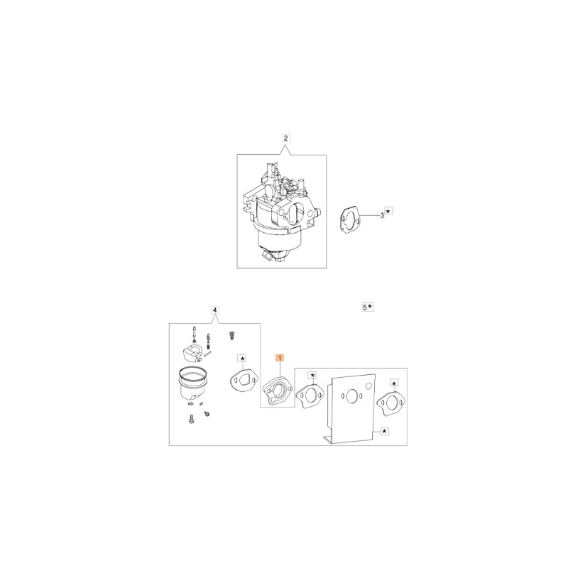 Thermomäherflansch Modelle G44PK G44TK ORIGINAL EMAK L66151981