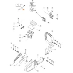 Cacciavite CARBURAZIONE motosega GS350 GS35 GSH40 ORIGINALE OLEOMAC 3055130R