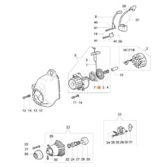 Brushcutter pulley models 720 722S ORIGINAL EMAK 4161148AR