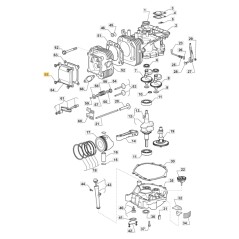 Vis de support de couvercle de valve pour tracteur de pelouse ORIGINAL STIGA 118551276/0