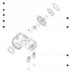 ORIGINAL BLUEBIRD Rasenmähroboter Radmotor NAVIMOW I108E AB12.02.00.0116