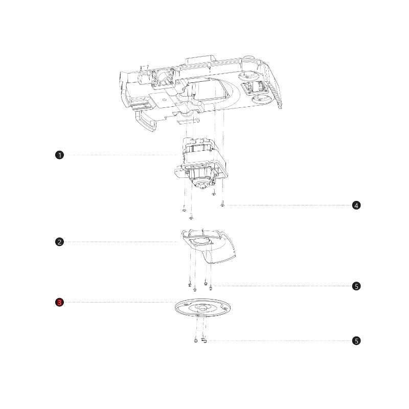 Blade disc i108E ORIGINAL BLUEBIRD robotic mower NAVIMOW AB12.02.00.0146