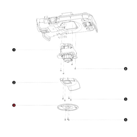 Blade disc i108E ORIGINAL BLUEBIRD robotic mower NAVIMOW AB12.02.00.0146 | Newgardenstore.eu