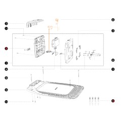 Couvercle de protection de la prise de la tondeuse robot I108E BLUEBIRD ORIGINAL AB12.02.00.0133