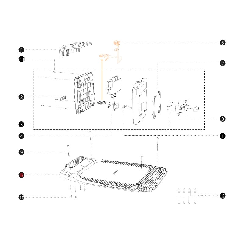 Base stazione di ricarica ORIGINALE BLUEBIRD robot i108E AB12.02.00.0131