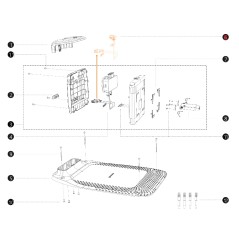 Cavi stazione ricarica I108E ORIGINALE BLUEBIRD robot rasaerba  AB12.02.00.0120