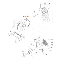 Gebläse-Beschleunigerkabel BV300-Modelle ORIGINAL EMAK 56550024R | Newgardenstore.eu