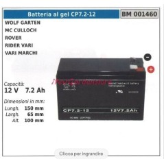 NP12-7 Batería de GEL para MAORI rider MP 824M 12V 7.0Ah 035004 | Newgardenstore.eu