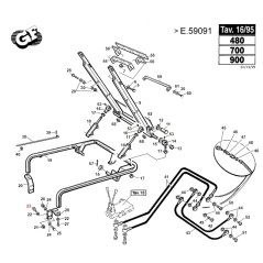 screw M12x45 UNI5737 ISO4014 ORIGINAL GIANNI FERRARI lawn tractor 00.92.07.0100