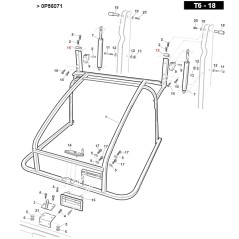 Bloc de fixation de l'axe du capot GIANNI FERRARI ORIGINAL 01.50.01.1550 | Newgardenstore.eu