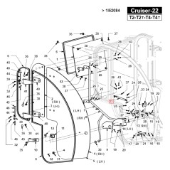 Ammortizzatore completo porta Turbo 4C ORIGINALE GIANNI FERRARI 01.90.00.0039 | Newgardenstore.eu