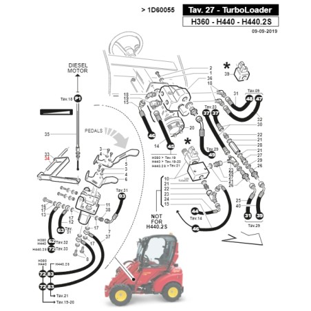 ORIGINAL GIANNI FERRARI arbre de transmission pour tracteur 01.40.20.0301 | Newgardenstore.eu