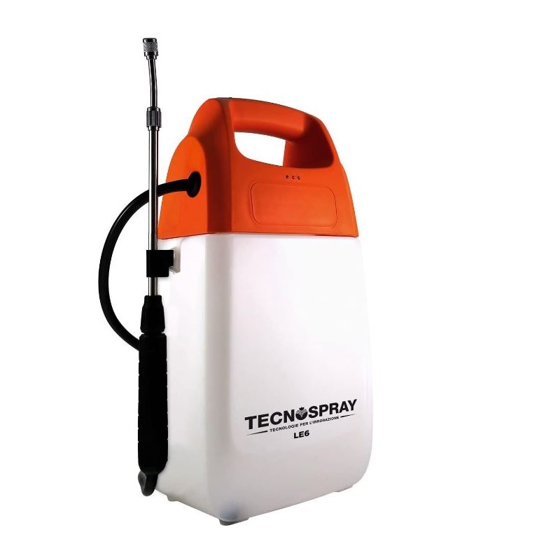 Pulverizador TECNOSPRAY LE6 capacidad 6L batería de litio 5 V y cargador incluidos