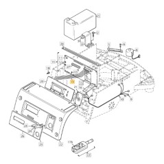 Anzeigekabel Anzeigekarte Robotermodelle AUTOCLIP520 ORIGINAL STIGA 1126-1236-01