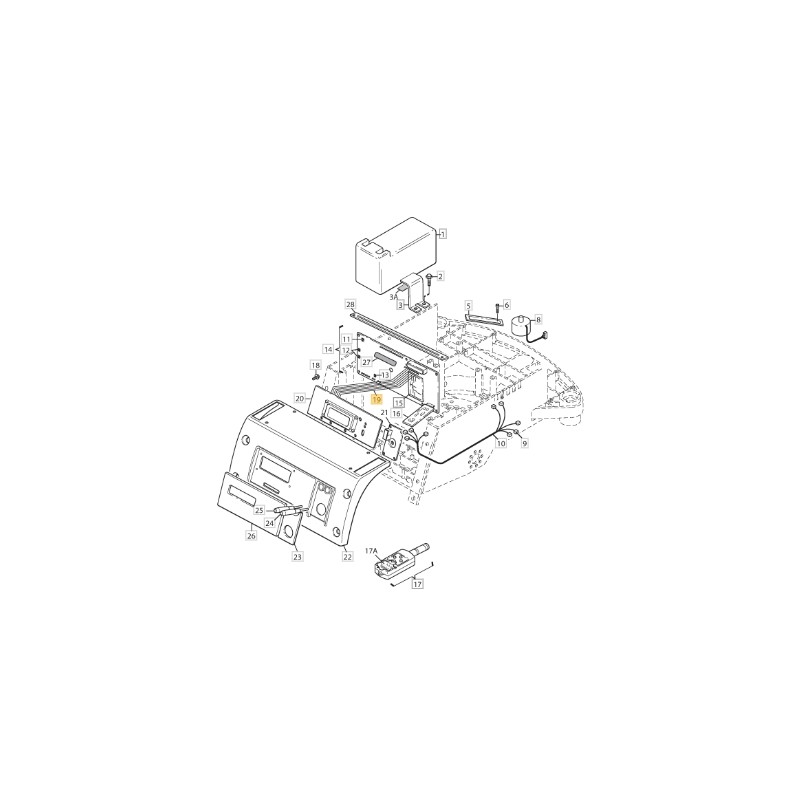 Cable de visualización tarjeta de robot ORIGINAL STIGA 1126-1236-01