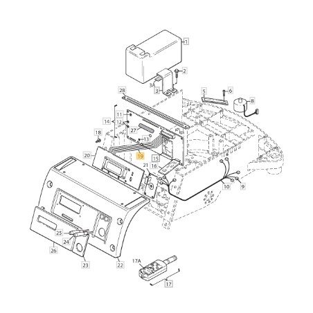 Anzeigekabel Anzeigekarte Robotermodelle AUTOCLIP520 ORIGINAL STIGA 1126-1236-01 | Newgardenstore.eu