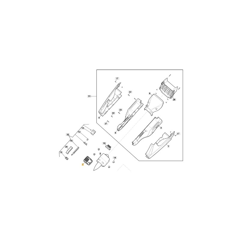 Carte électronique 80V modèles SAB80AE ORIGINAL STIGA 118810447/0