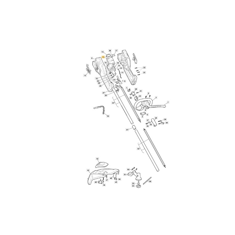 ORIGINAL STIGA 48V brushcutter electronic board 118804126/1