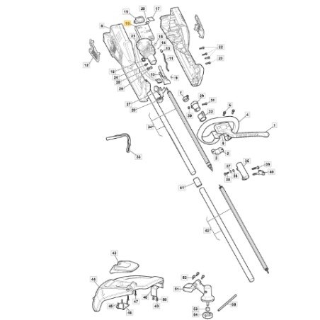 Carte électronique ORIGINALE STIGA 48V pour débroussailleuse 118804126/1 | Newgardenstore.eu