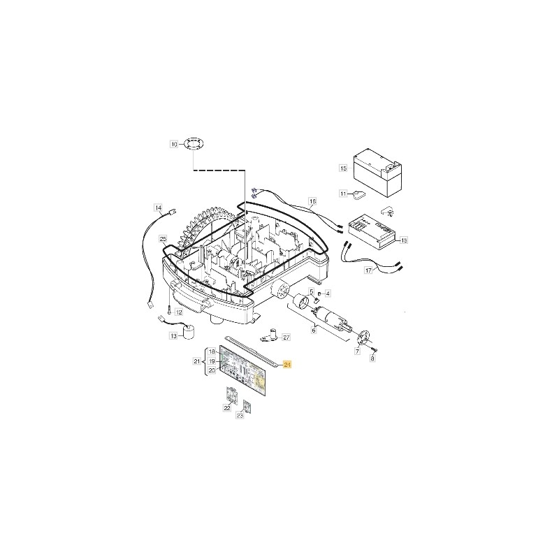 ORIGINAL STIGA AR21200 Roboter-Rasenmäher Modelle 1126-1240-01